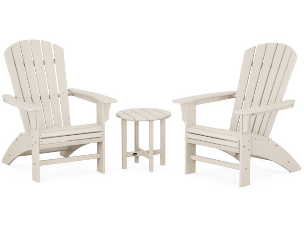 Yacht Club 3-Piece Curveback Adirondack Set - main image