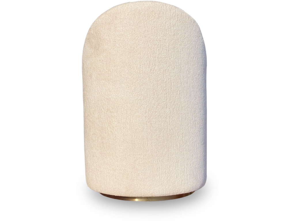 Zinnia Fully Upholstered Swivel Chair in Dune Chenille - image 3