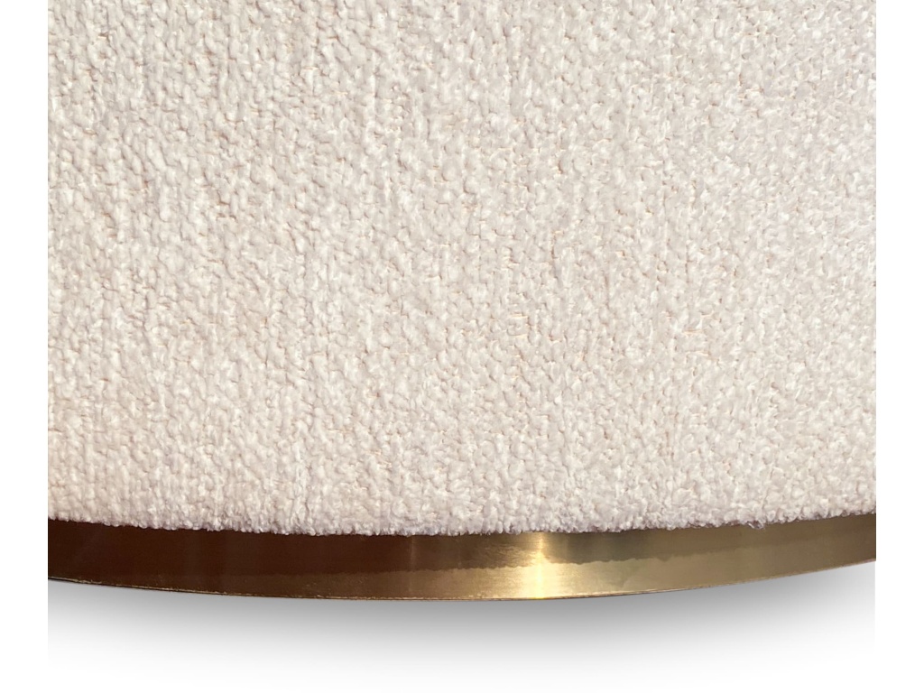 Zinnia Fully Upholstered Swivel Chair in Dune Chenille - image 5